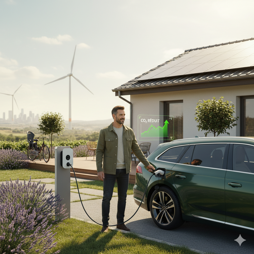 Recharge d'une voiture électrique